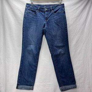 Gap Sexy Boyfriend Fit Jeans Size 10/30R Blue 100% Cotton Women’s Relaxed EUC